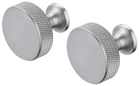 Set di ganci da parete color argento opaco in metallo 2 pz Rof – Blomus