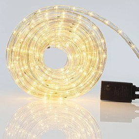 Tubo LED Natalizio 10m IP44 Colore Bianco Caldo 2500 - 2800 °K
