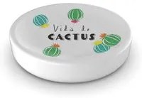 Porta Sapone da Appoggio Bianco in Ceramica Mod. Cactus