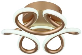 Globo 67386-24CH - Lampada LED da soffitto MELISAND 24W/230V Ø 26 cm oro