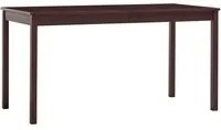 Tavolo da Pranzo Marrone Scuro 140x70x73 cm in Legno di Pino 283401