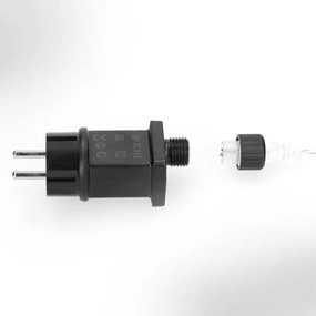 Brilagi - Catena luminosa natalizia LED da esterno, 150 LED, 5 m, IP44, bianco caldo, effetto scintillante