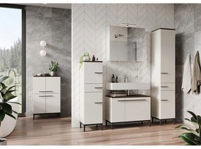 Mobile sotto lavabo grigio e beige in noce 80x59 cm Yonkers - Germania