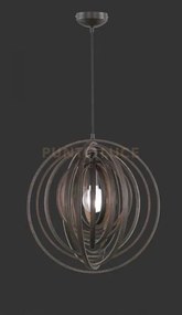 Sospensione sfera cerchi di legno marrone  boolan  305900126