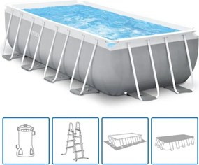 Intex - Set Piscina Prism Frame Rettangolare 488x244x107cm 26792GN