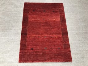 Loribaft Tappeto 90x120 Rosso (Iran) Annodato A Mano