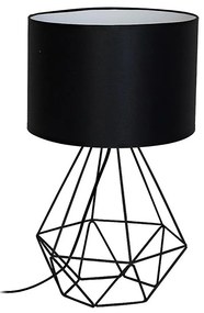Lampada da tavolo BASKET 1xE27/60W/230V nero