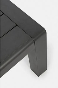 Salotto Angolare Da Esterno In Alluminio Con Cuscini E Tavolino Konnor Antracite Bizzotto