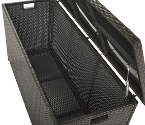 Cesta da giardino rattan marrone 126 x 46 cm MODENA Beliani