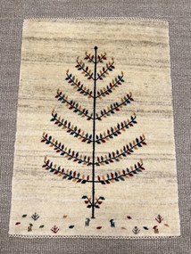 Loribaft Tappeto 90x70 Beige (Iran) Annodato A Mano