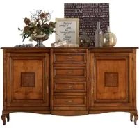 Credenza 2 porte 4 cassetti intarsio bassano 200x52x113