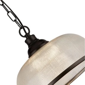 Searchlight 1682BK - Lampadario a sospensione con catena BISTRO 1xE27/60W/230V nero