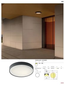 Redo 90155 - Plafoniera LED da esterno PONZA LED/16W/230V diametro 26 cm IP65