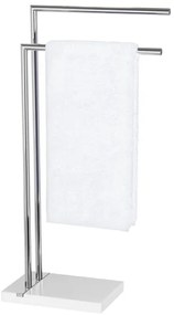 WENKO 20487100 - Porta asciugamani NOBLE 45,5x82 cm cromo lucido/bianco