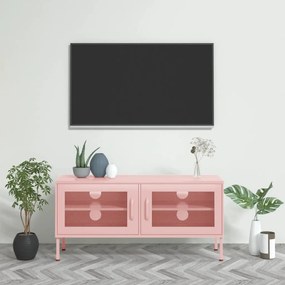 Mobile Tv Rosa 105x35x50 Cm İn Acciaio /