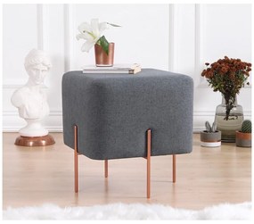 Sgabello grigio scuro Copper - Artie