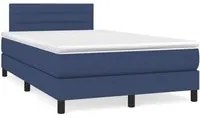 Letto a Molle con Materasso e LED Blu 120x190 cm in Tessuto 3270052