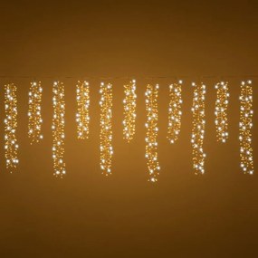 Tenda luminosa natalizia 2000 lampadine led bianco caldo H 75 x L 300 cm