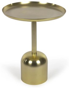 Kave Home - Tavolino rotondo Adaluz in metallo dorato Ã˜ 37 cm