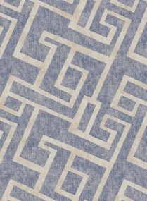 Tapete Mazed von Arte - Grau/ Blau
