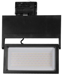 Faro LED 44W Rettangolare Trifase CRI92 CCT Nero con driver Philips Colore Bianco Variabile CCT