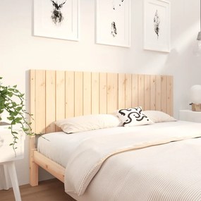 Testiera Per Letto 185,5x4x100 Cm İn Legno Massello Di Pino /