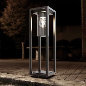 Paletto Lanterna NERO 50cm E27 - SERIE VIMO -