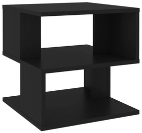 Tavolino nero 40x40x40 cm in legno multistrato