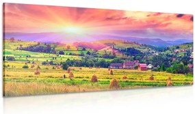 Stampa su tela – Covoni di fieno nei Carpazi