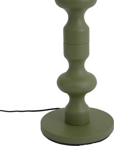 Lampada da terra retrò verde con paralume in tessuto 160 cm - Captain
