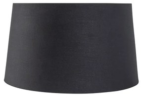 Paralume in cotone nero 35/30/20 con interno dorato