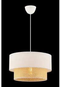 Lampadario a sospensione su cavo ECHO 1xE27/60W/230V crema/beige