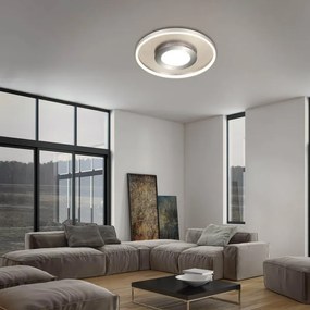 Plafoniera LED moderno Frame, argento Ø 49.5 cm