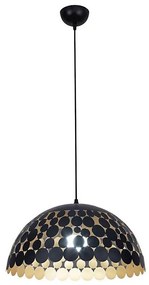 Lampadario a sospensione con filo LISA BLACK 1xE27/60W/230V