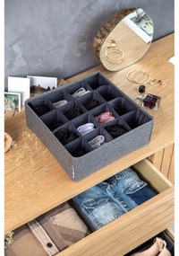 Organizzatore per cassetti grigio con 16 scomparti - Bigso Box of Sweden