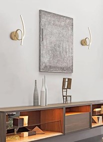 Applique LED moderno Wendy beige IP20, luce bianco naturale 720 lumen, NOVECENTO