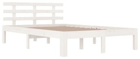 Giroletto bianco legno massello 135x190 cm 4ft6 doppio