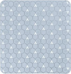 Tappeto bagno antiscivolo azzurro 54x54 cm Maya