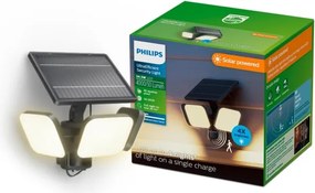 Philips -LED Applique solare da parete con sensore ZYREN LED/24,5W/3,7V 2600 mAh 3000K IP65