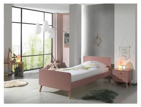 Letto per bambini in legno di pino rosa , 90 x 200 cm Billy - Vipack