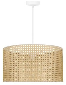 Duolla - Lampadario a sospensione con filo ROLLER RATTAN 1xE27/15W/230V diametro 45 cm beige