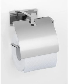 Porta carta igienica autoportante in acciaio inox argento lucido Genova - Wenko