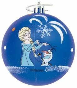 Palla di Natale Frozen Memories 6 Unità Azzurro Bianco Plastica (Ø 8 cm)