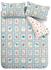 Biancheria da letto blu per letto singolo 135x200 cm Riviera Tiles – Catherine Lansfield