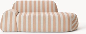 Divano a righe 2 posti con chaise longue Wolke