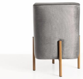 Puff Roys Velluto - Grigio