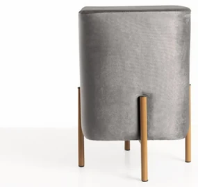 Puff Roys Velluto - Grigio
