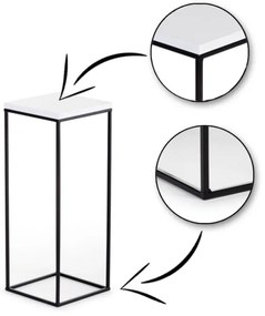 Portafiori BASICLOFT 60x24 nero/bianco