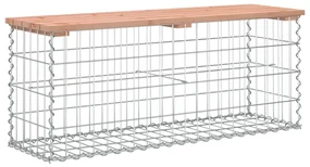 Panca giardino design gabbione 103x31,5x42 cm massello douglas