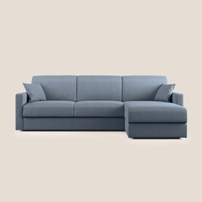 Chris Divano letto angolare con penisola in microfibra smacchiabile T11